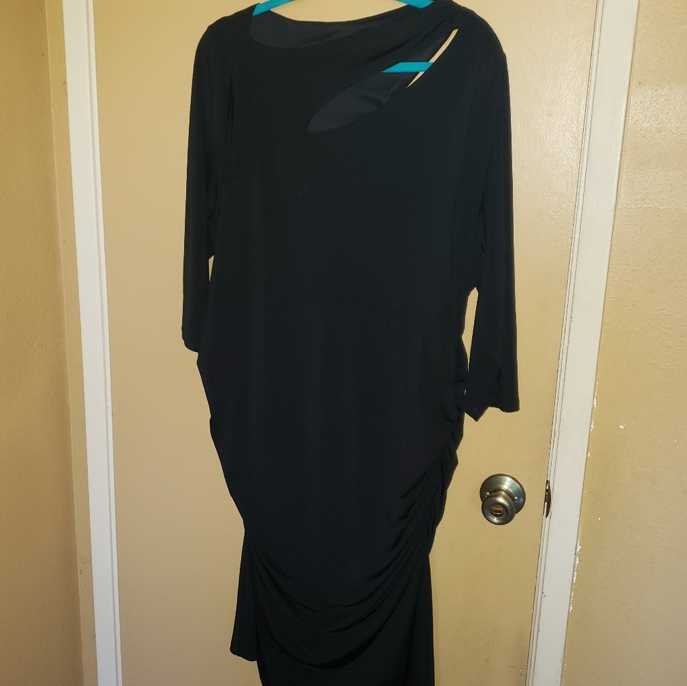 Lane Bryant size 22 black bodycon dress